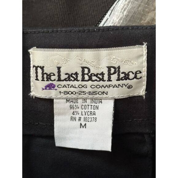 The Last Best Place Catalog Black Cotton Blend Fringe Bottom Skirt Size M - Picture 5 of 6